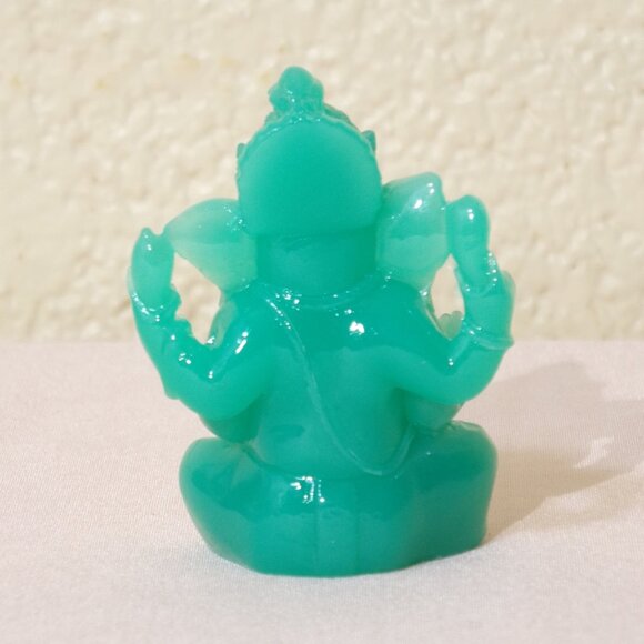 GANESH*GLOW in the DARK*STATUE-Jade Green Color-Shiva-Figurine-Gift New Beginnin - Picture 5 of 8